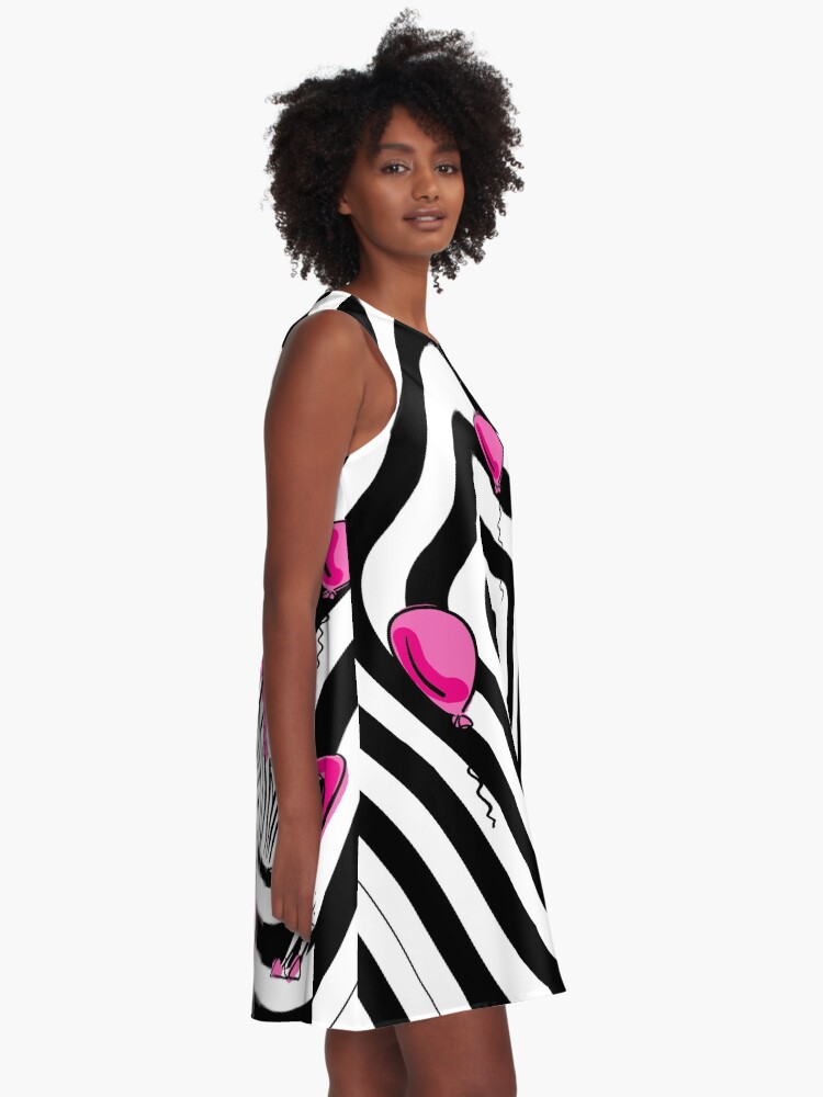 Alternate view of Pink Zebra Dream A-Line Dress