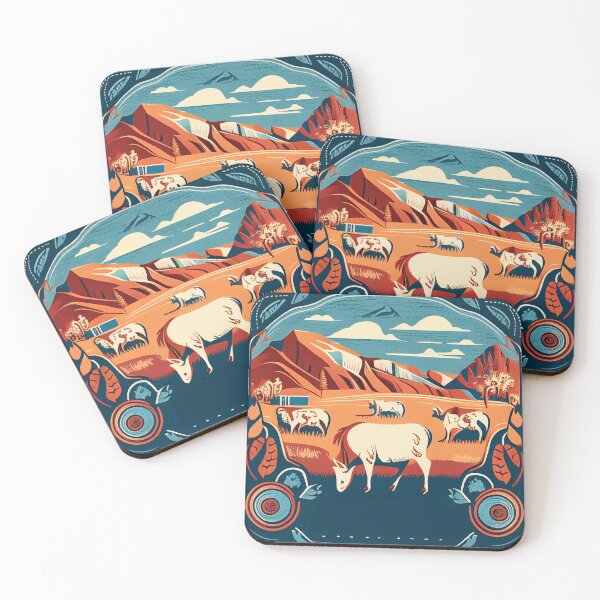 Item preview, Capitol Reef National Park Scandinavian Folk Art Style designed and sold by PikoApparel.