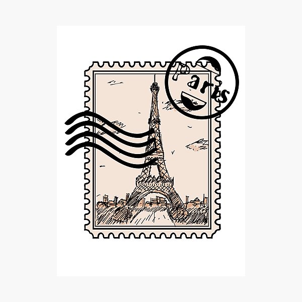 Item preview, Paris Stamp designed and sold by Travelers of the World.