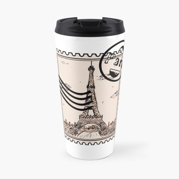 Paris Stamp Travel Mug