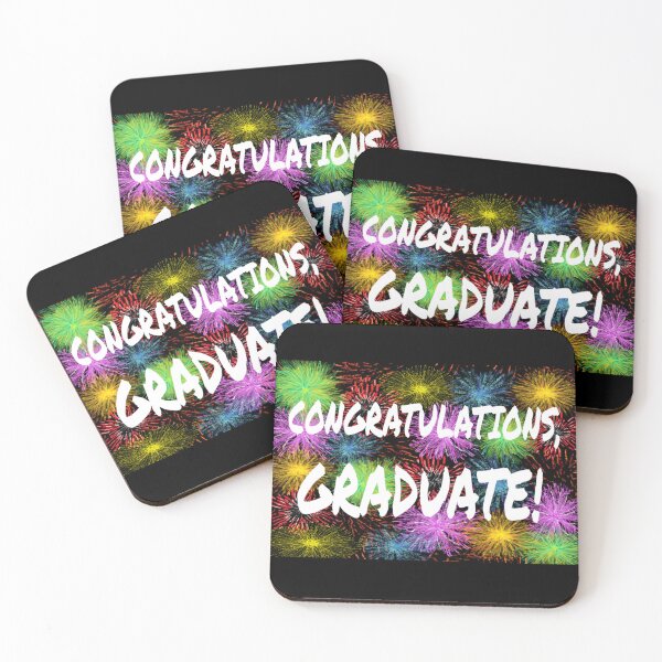 Item preview, Congratulations, Graduate! Graduation Message with Colorful Fireworks.  designed and sold by ArtByLM.