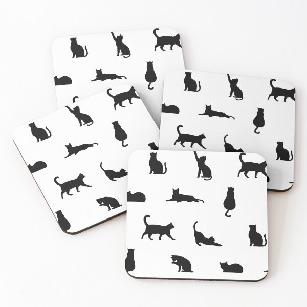 Item preview, Cat silhouette pattern.  designed and sold by Nyctophiles.