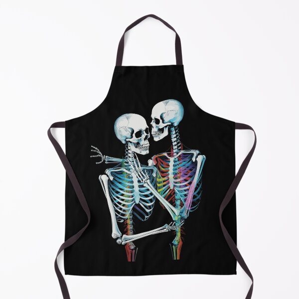 Item preview, Skeleton Lovers Embracing in Eternal Love - Halloween Illustration designed and sold by All Souls Dream.