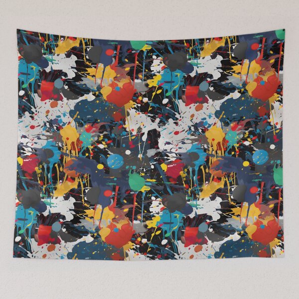 Item preview, Color Explosion Paint Splatter Pattern 7 designed and sold by OOSDesigns.