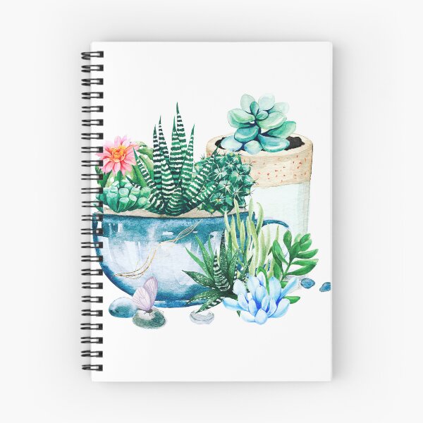 Item preview, Watercolor Succulent Plants in the Pots  designed and sold by silviaol.