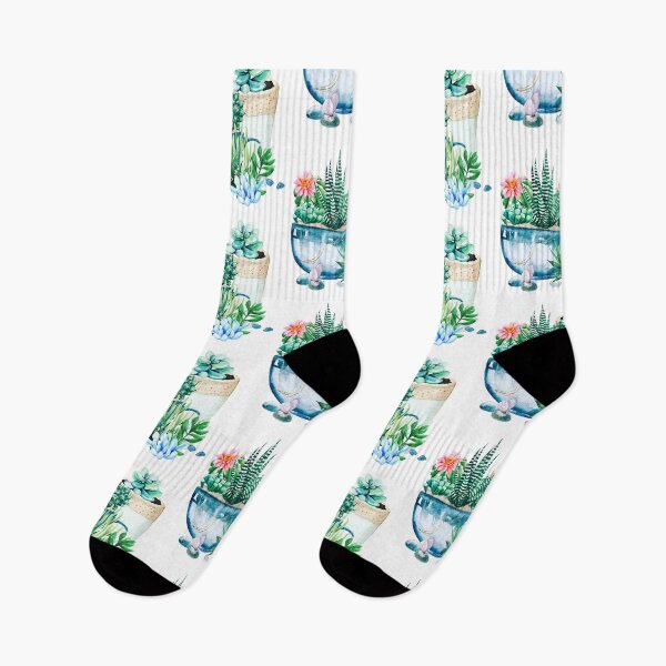 Item preview, Watercolor Succulent Plants in the Pots  designed and sold by silviaol.