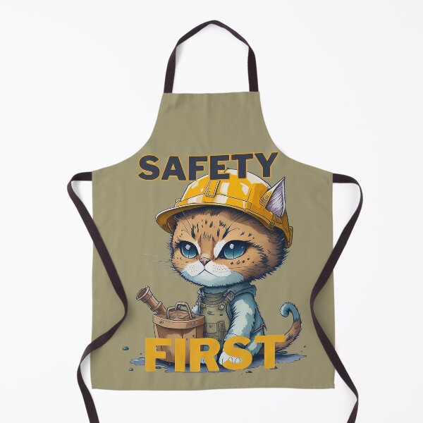 Item preview, hardhat-wearing cat - Safety first designed and sold by palpadin.