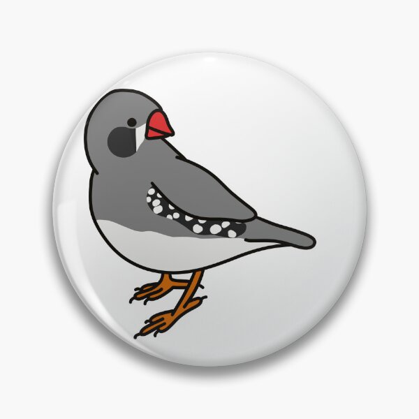 Item preview, male black cheek zebra finch designed and sold by Kelsea Taylor.