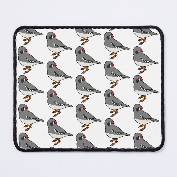 Item preview, male black cheek zebra finch designed and sold by Kelsea Taylor.
