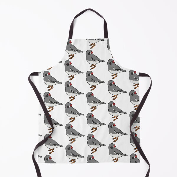 Item preview, male black cheek zebra finch designed and sold by Kelsea Taylor.