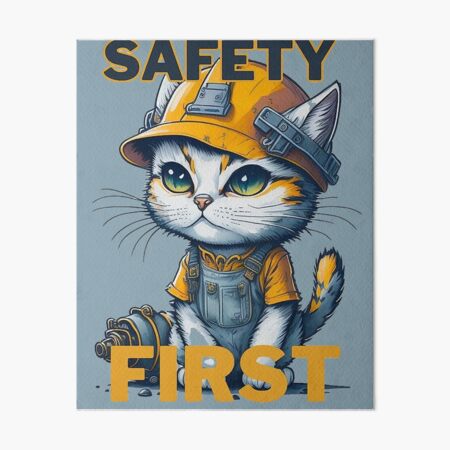 Talk to Your Cat About Gun Safety Poster Poster for Sale by crasyfrohah