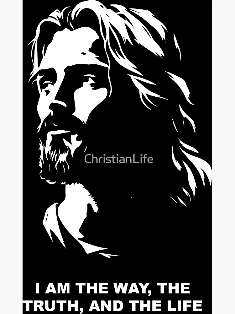 Poster Bíblia Cristã Verse Jesus Way Truth Life