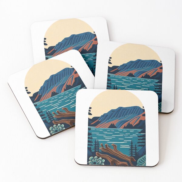Item preview, Crater Lake National Park Scandinavian Folk Art Style Arch designed and sold by PikoApparel.