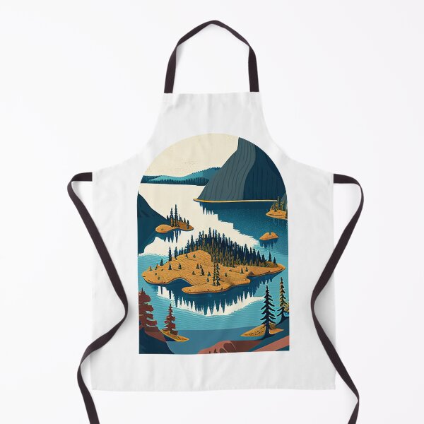 Item preview, Crater Lake National Park Scandinavian Folk Art Style Arch designed and sold by PikoApparel.