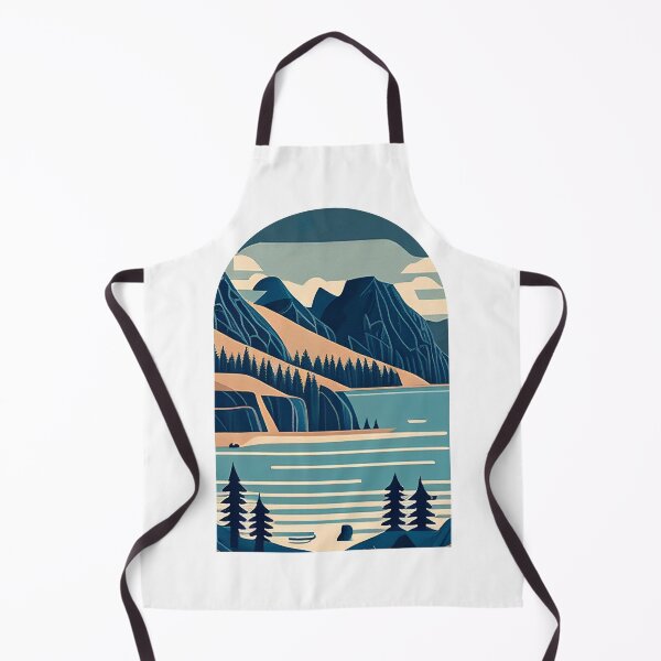 Item preview, Crater Lake National Park Scandinavian Folk Art Style Arch designed and sold by PikoApparel.