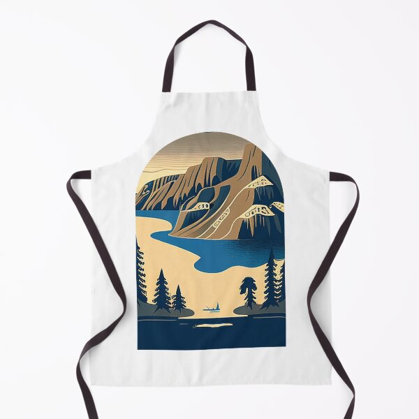 Item preview, Crater Lake National Park Scandinavian Folk Art Style Arch designed and sold by PikoApparel.