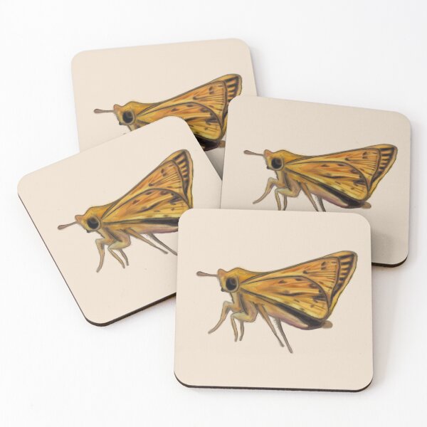 Item preview, Fiery Skipper Butterfly (Hylephila phyleus) Nature Journal Illustration  designed and sold by ModelOrganism.