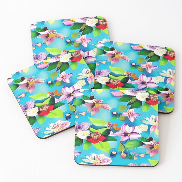 Item preview,  Tropical Floral on Blue designed and sold by calibrit.