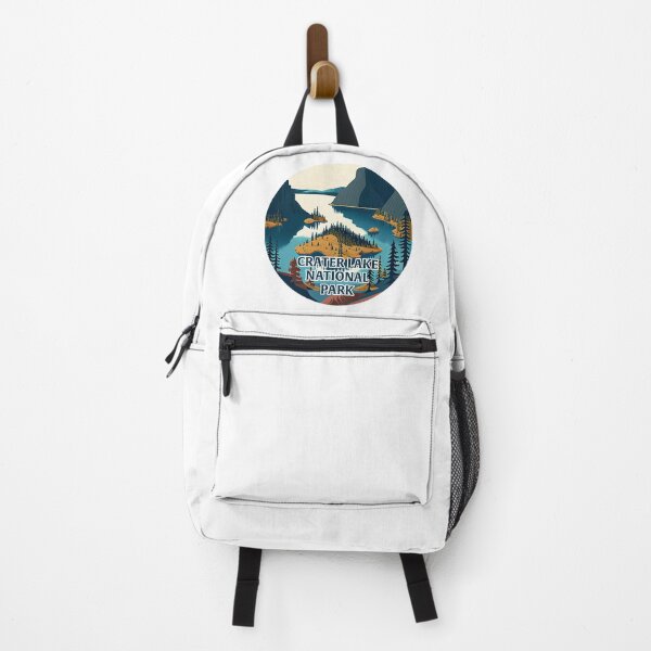 Item preview, Crater Lake National Park Scandinavian Folk Art Style Circle designed and sold by PikoApparel.
