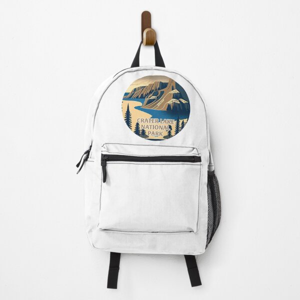 Item preview, Crater Lake National Park Scandinavian Folk Art Style Circle designed and sold by PikoApparel.