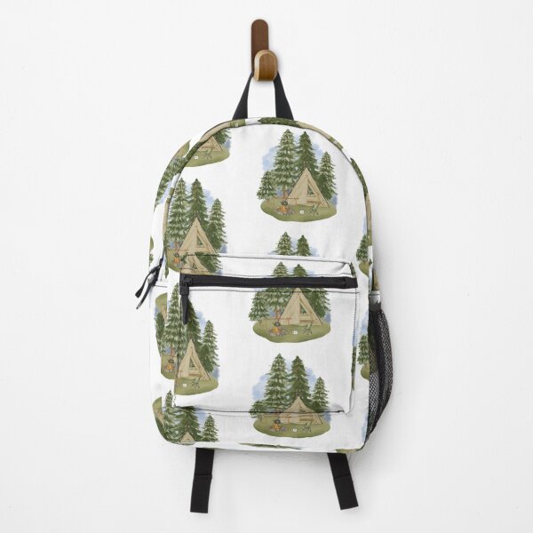 Item preview, Watercolor Camping in the Woods designed and sold by silviaol.