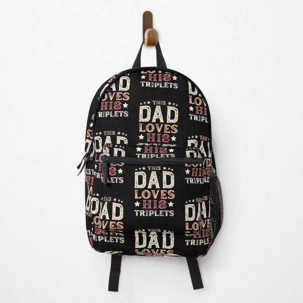 Aperçu de l'œuvre Ce papa aime ses triplés créée et vendue par Life Stuff.