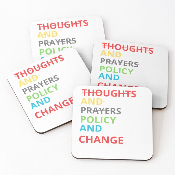Item preview, thoughts and prayers policy and change designed and sold by  JamPress.