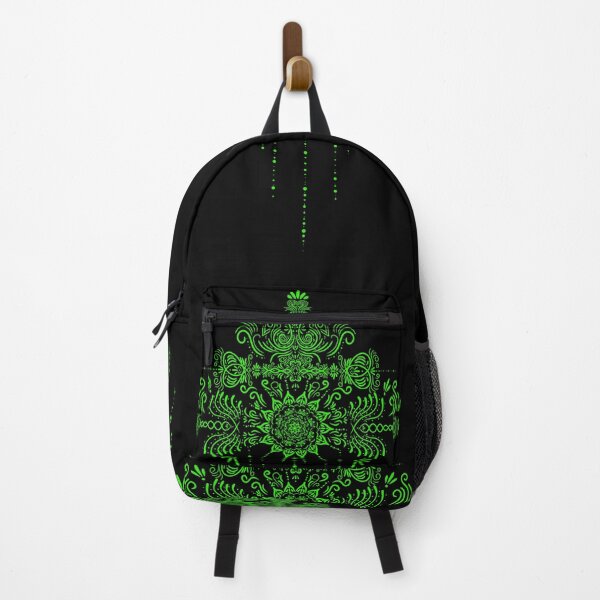 Item preview, Green tribal mandala on black designed and sold by yessebel.