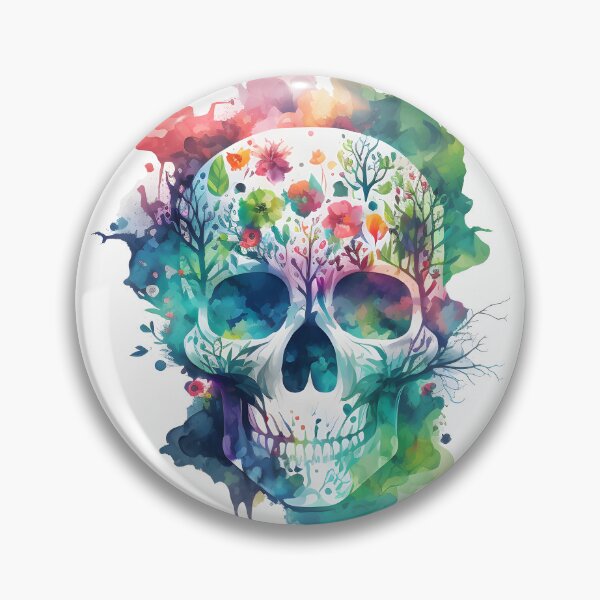 Item preview, Acuarela Sugar Skull Calavera Cinco De Mayo Día de Muertos 1 designed and sold by OOSDesigns.