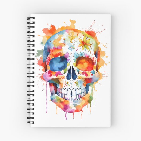 Item preview, Watercolor Sugar Skull Calavera Cinco De Mayo Day of the Dead 3 designed and sold by OOSDesigns.