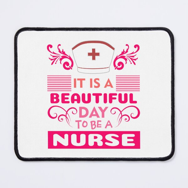 Item preview, It is a beautiful day to be a nurse - t shirt design designed and sold by bluehatgraphics.