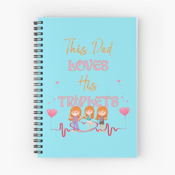 Item preview, this dad loves his triplets designed and sold by MartillooDS.