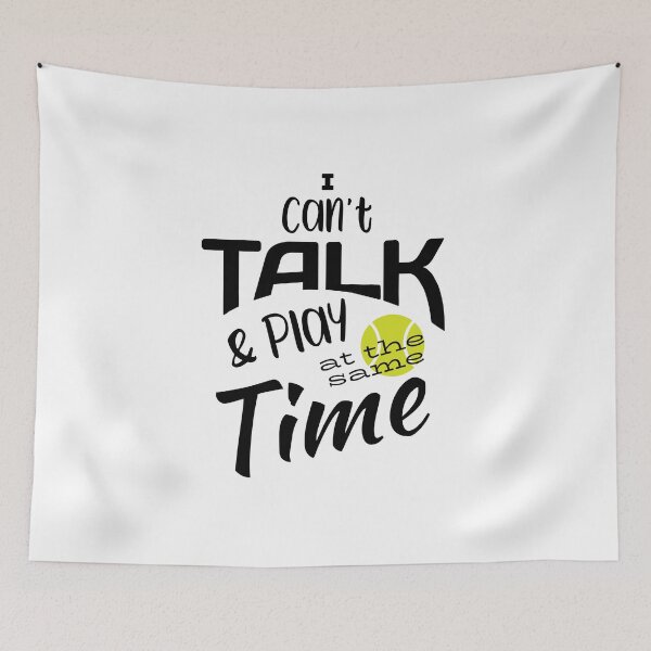 Item preview, Padel Saying I Can't Talk & Play at the Same Time designed and sold by whyitsme.