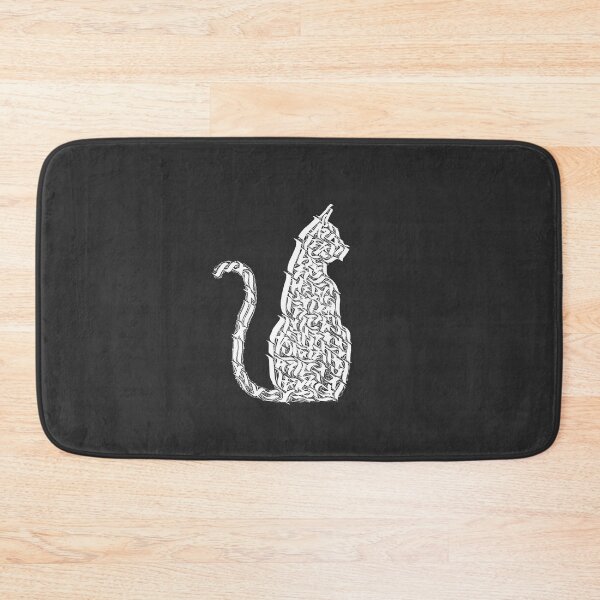 Item preview, Cat Silhouette Calligraphy designed and sold by spekolart.