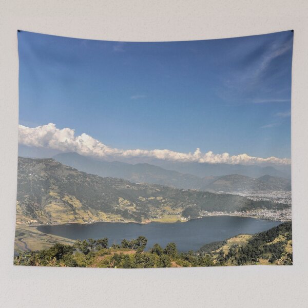 Item preview, Breathtaking view of Phewa Lake and Nepalese peaks designed and sold by franck380.