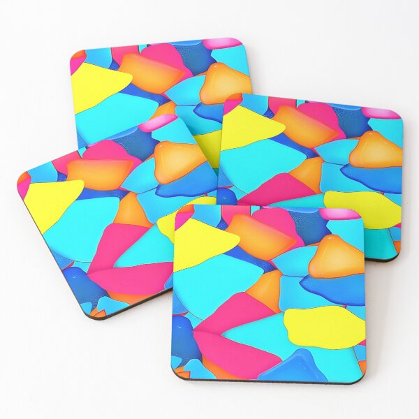 Item preview, Abstract Colorful Vivid Sea Glass Pattern designed and sold by calibrit.