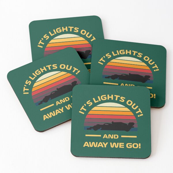Item preview, Formula one Retro Sunset Design - It_s lights out and away we go      designed and sold by Sandaitun.