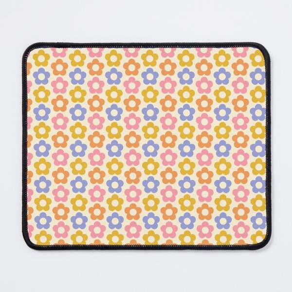 Item preview, 60s retro flower pattern in pastel colors designed and sold by Illustrated by Nat.