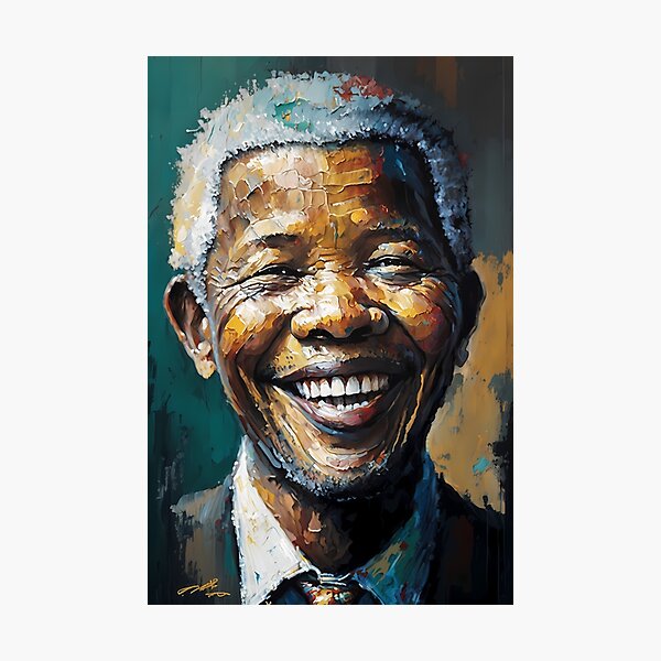 Nelson Mandela Cinematic Epic Digital Art · Creative Fabrica