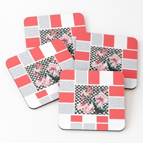 Item preview, Aries Sweetpea Flower Power Color Block Mosaic Tiles  designed and sold by CMWorkshop.