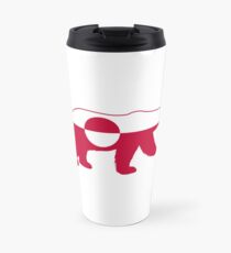 Flagge von Grönland Eisbär Thermosbecher