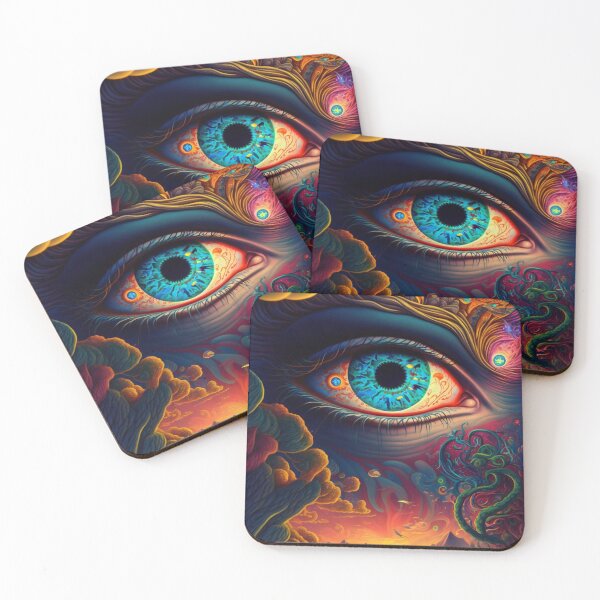Item preview, Psychedelic Eye In The Sky designed and sold by mind-melt-er.