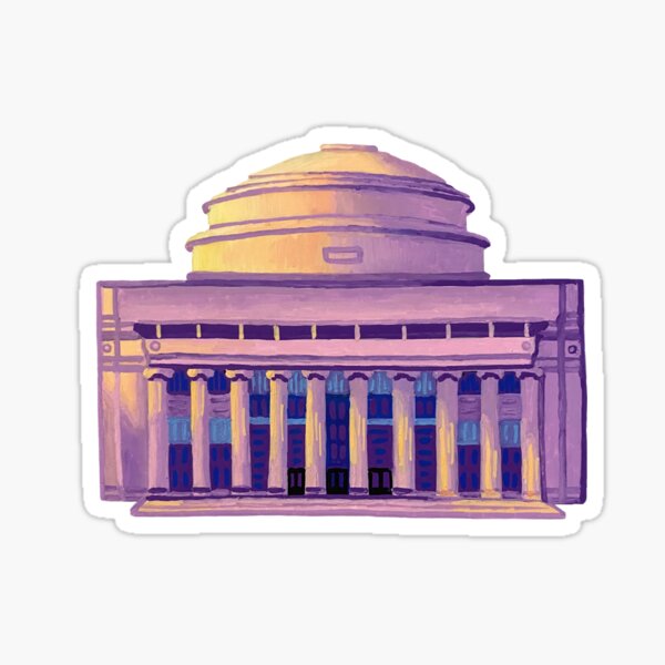 Killian Dome - Posca Marker Illustration of MIT Sticker