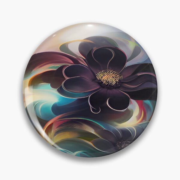 Item preview, Purple Black Flowers with Glowing Internal Light designed and sold by deniselynnimage.