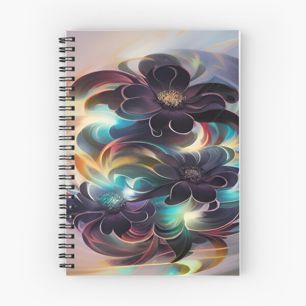 Item preview, Purple Black Flowers with Glowing Internal Light designed and sold by deniselynnimage.