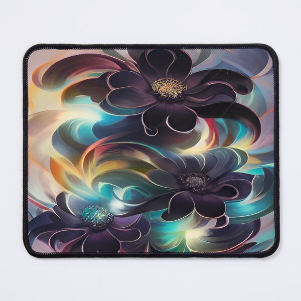 Item preview, Purple Black Flowers with Glowing Internal Light designed and sold by deniselynnimage.