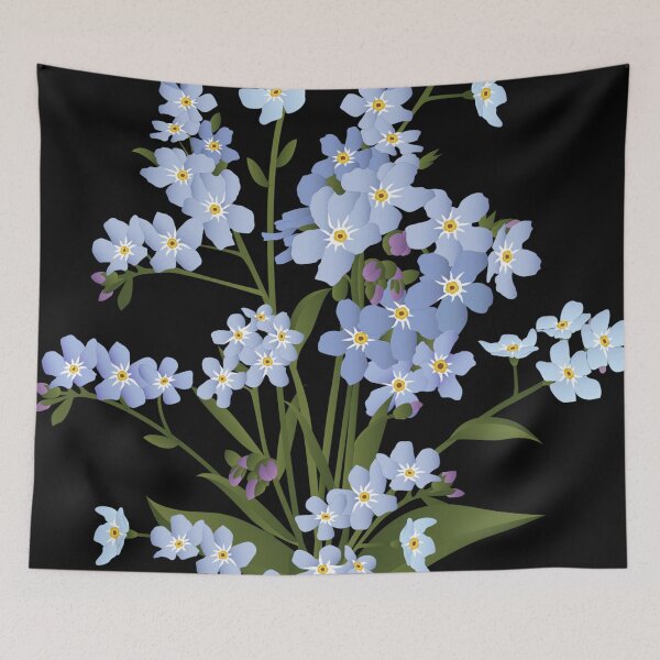 Item preview, Forget Me Not Flower designed and sold by MY HAPPY PLACE .