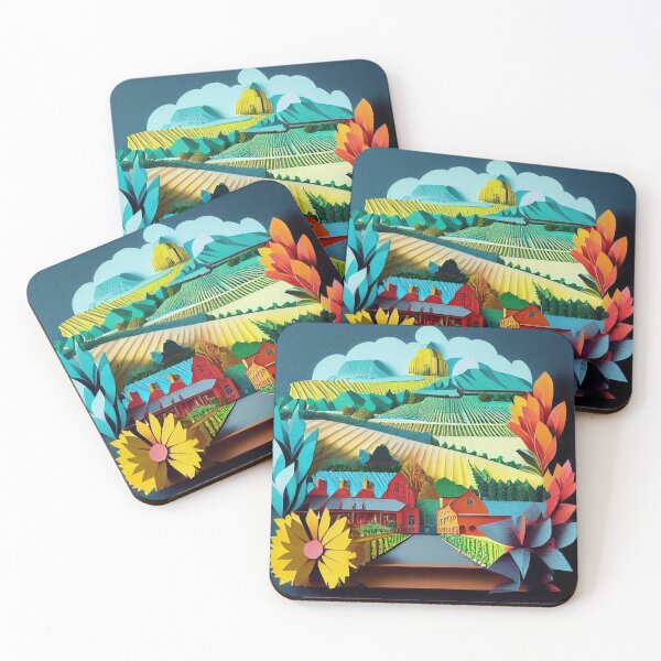 Item preview, Napa agriculture paper craft print designed and sold by B.B. Knolls.