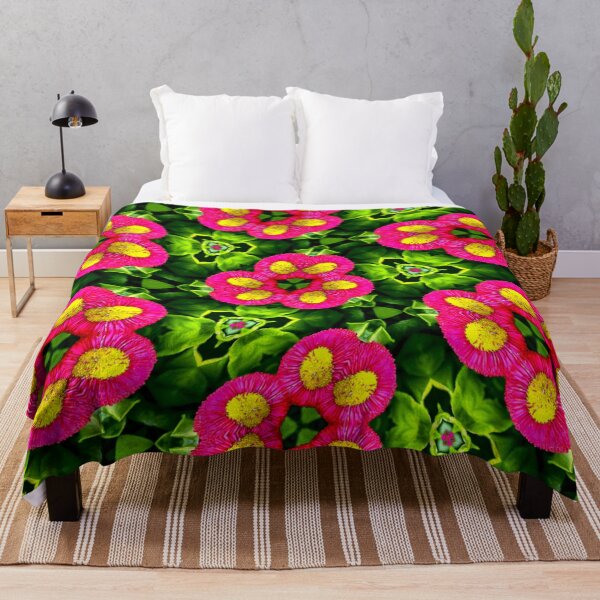 Item preview, Red Green Daisy Pattern designed and sold by Patternflower.