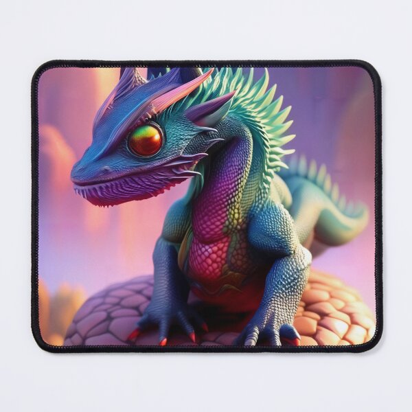 Item preview, Baby Cyan Blue Dragon on Jagged Stone designed and sold by dragynrain.